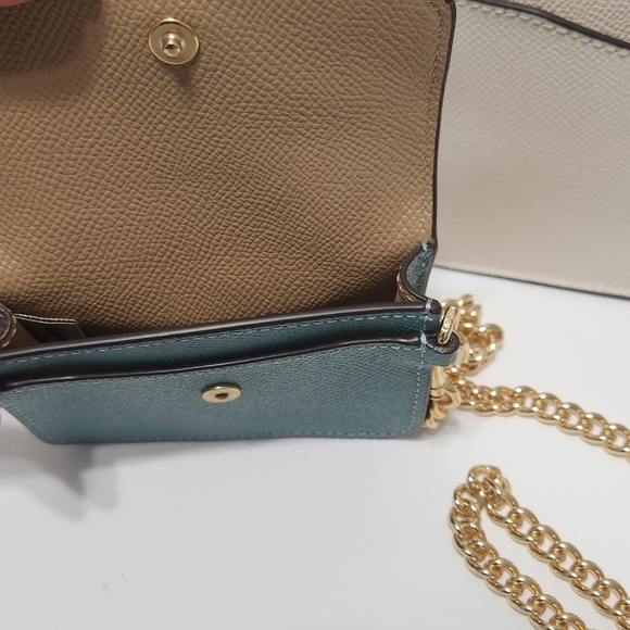 Coach Purse, Poppy Crossbody With Card Case In Colorblock NWT - Picture 5 of 10